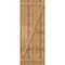 Ekena Millwork Joined Board-n-Batten Shutters w/Z-Bar, Rough Sawn Western Red Cedar, 32 1/4W x 84H, PR RBJ06Z32X084RWR - alternate 3